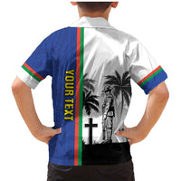 New Caledonia Armistice Day Family Matching Mermaid Dress and Hawaiian Shirt Lest We Forget Flag Style