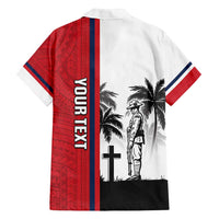 Wallis and Futuna Armistice Day Family Matching Puletasi and Hawaiian Shirt Lest We Forget Flag Style LT05 - Polynesian Pride