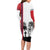 Wallis and Futuna Armistice Day Long Sleeve Bodycon Dress Lest We Forget Flag Style