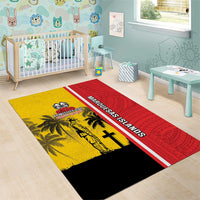 Marquesas Islands Armistice Day Area Rug Lest We Forget Flag Style