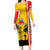 Marquesas Islands Armistice Day Family Matching Long Sleeve Bodycon Dress and Hawaiian Shirt Lest We Forget Flag Style