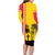 Marquesas Islands Armistice Day Family Matching Long Sleeve Bodycon Dress and Hawaiian Shirt Lest We Forget Flag Style