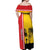 Marquesas Islands Armistice Day Off Shoulder Maxi Dress Lest We Forget Flag Style