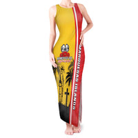 Marquesas Islands Armistice Day Tank Maxi Dress Lest We Forget Flag Style