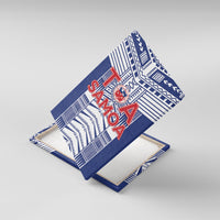 Rugby Toa Samoa Canvas Wall Art Samoan Tatau Blue Version LT05 With Frame Blue - Polynesian Pride