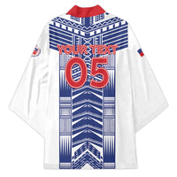 Custom Rugby Toa Samoa Kimono Samoan Tatau White Version LT05 - Polynesian Pride