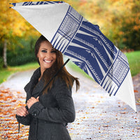 Rugby Toa Samoa Umbrella Samoan Tatau White Version LT05 - Polynesian Pride