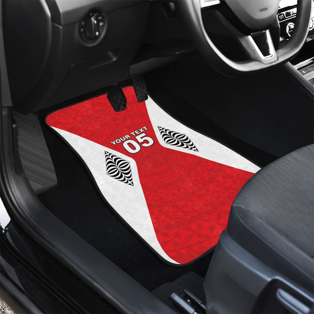 Custom 2026 Tonga Rugby XIII Car Mats Sporty Style LT05 - Polynesian Pride
