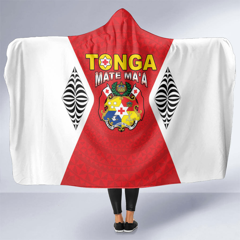 2026 Tonga Rugby XIII Hooded Blanket Sporty Style LT05 One Size Red - Polynesian Pride