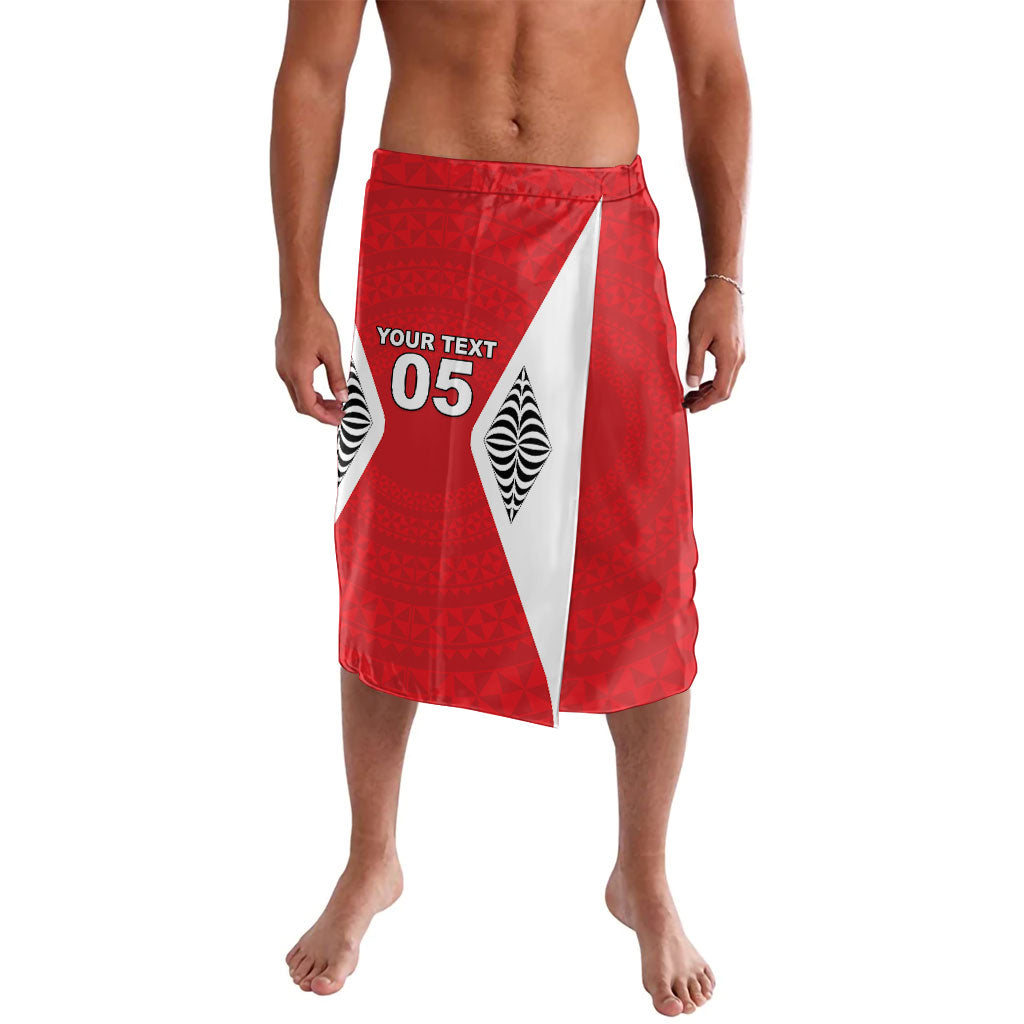 Custom 2026 Tonga Rugby XIII Lavalava Sporty Style LT05 Red - Polynesian Pride
