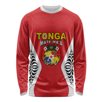 Custom 2026 Tonga Rugby XIII Long Sleeve Shirt Sporty Style LT05 Unisex Red - Polynesian Pride