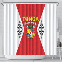 2026 Tonga Rugby XIII Shower Curtain Sporty Style LT05 - Polynesian Pride