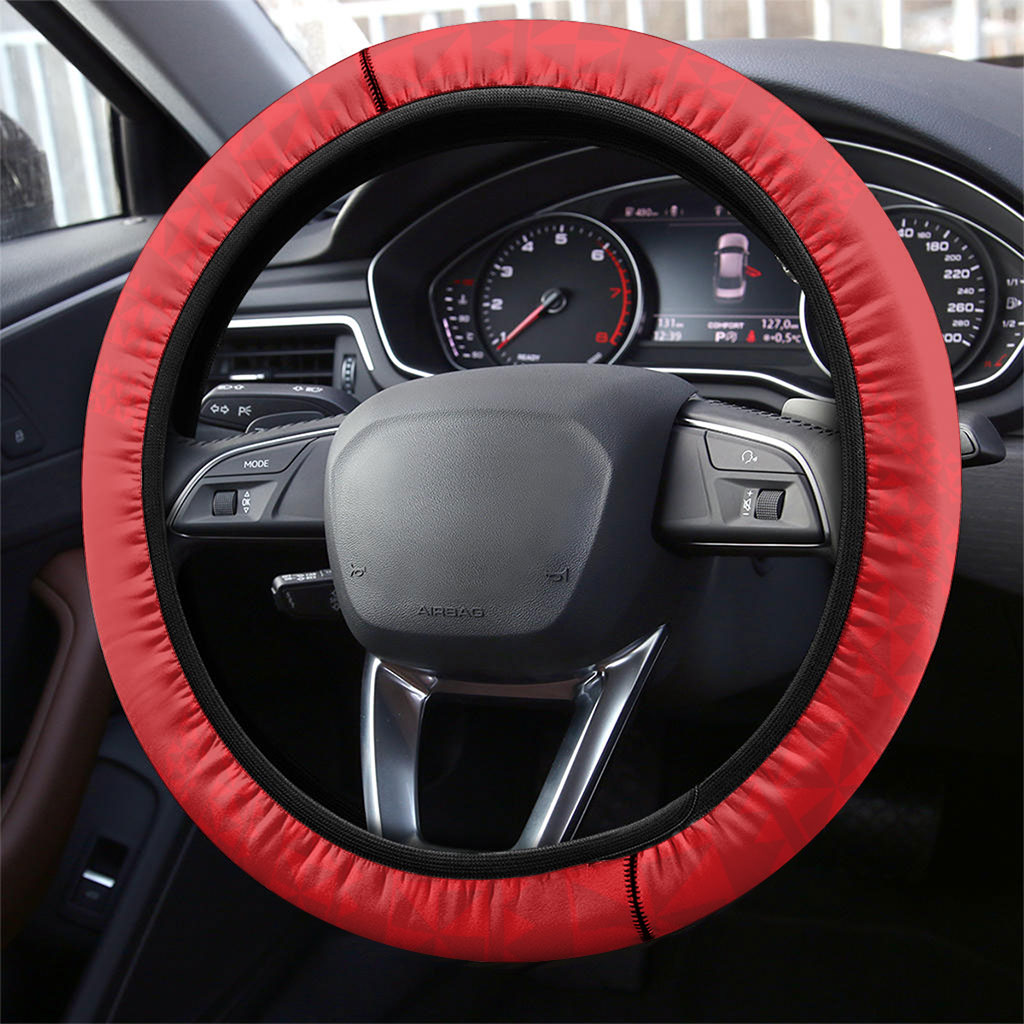 2026 Tonga Rugby XIII Steering Wheel Cover Sporty Style LT05 - Polynesian Pride