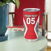 Custom 2026 Tonga Rugby XIII Tumbler Cup Sporty Style LT05 - Polynesian Pride