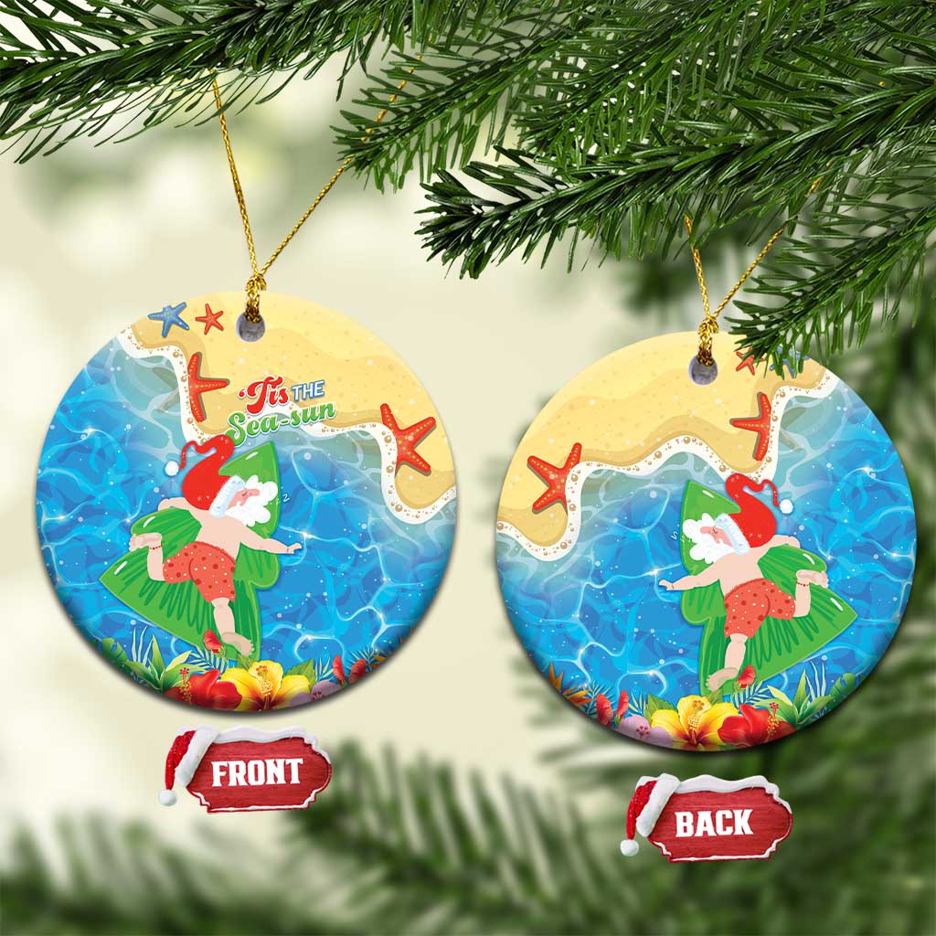 Christmas In Hawaii Ceramic Ornament Tis The Sea Sun