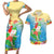 Christmas In Hawaii Couples Matching Short Sleeve Bodycon Dress and Hawaiian Shirt Tis The Sea Sun