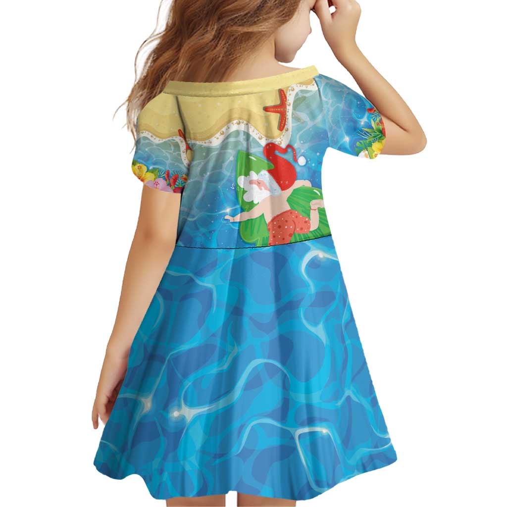 Christmas In Hawaii Family Matching Off Shoulder Short Dress and Hawaiian Shirt Tis The Sea Sun