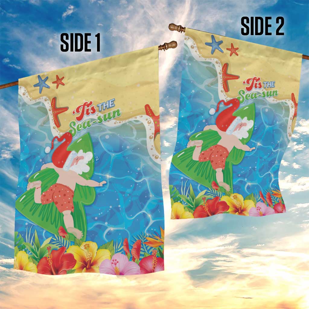 Christmas In Hawaii Garden Flag Tis The Sea Sun