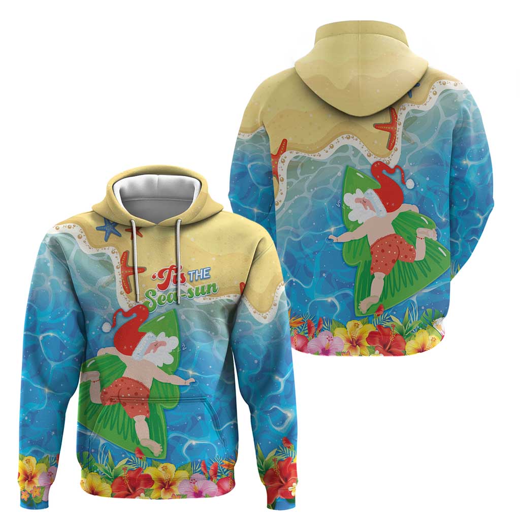 Christmas In Hawaii Hoodie Tis The Sea Sun