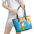 Christmas In Hawaii Leather Tote Bag Tis The Sea Sun