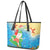 Christmas In Hawaii Leather Tote Bag Tis The Sea Sun