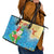 Christmas In Hawaii Leather Tote Bag Tis The Sea Sun