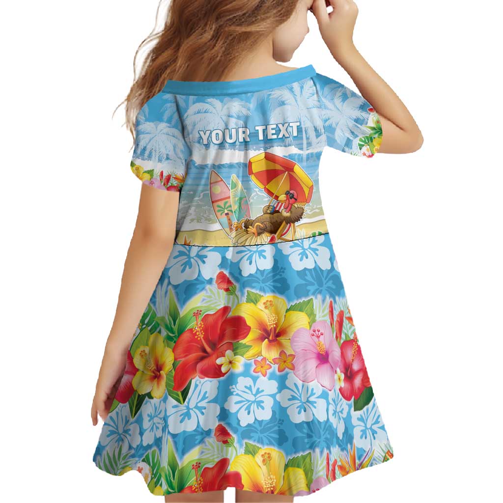 Personalised Hawaii Funny Thanksgiving Family Matching Long Sleeve Bodycon Dress and Hawaiian Shirt Thankful From The Beach LT05 - Polynesian Pride