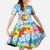 Personalised Hawaii Funny Thanksgiving Family Matching Mermaid Dress and Hawaiian Shirt Thankful From The Beach