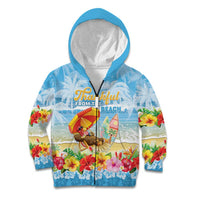 Personalised Hawaii Funny Thanksgiving Kid Hoodie Thankful From The Beach