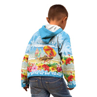 Personalised Hawaii Funny Thanksgiving Kid Hoodie Thankful From The Beach