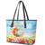 Hawaii Funny Thanksgiving Leather Tote Bag Thankful From The Beach