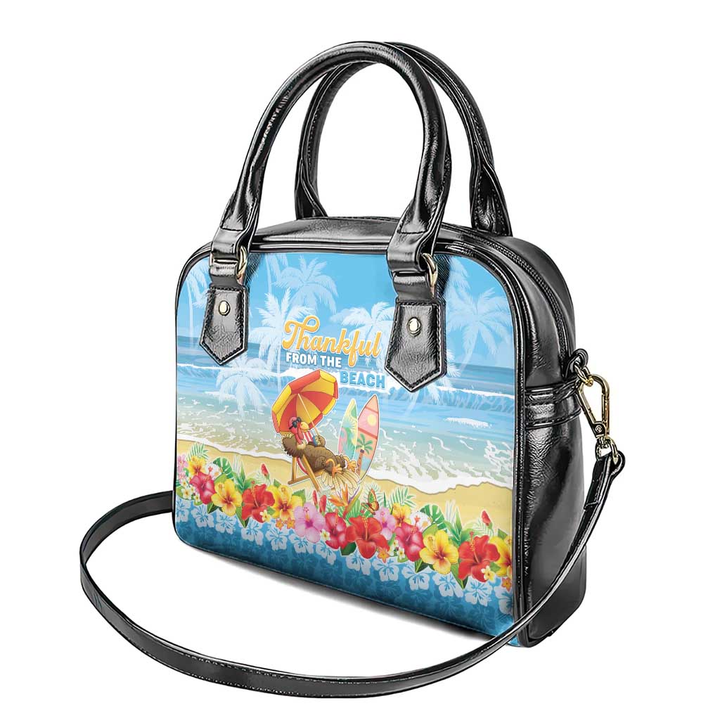 Hawaii Funny Thanksgiving Shoulder Handbag Thankful From The Beach