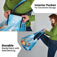 Polynesia Humpback Whale Grocery Bag Ocean Style