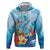 Polynesia Humpback Whale Zip Hoodie Ocean Style