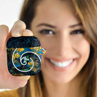 New Zealand Tui Bird AirPods Case Maori Koru With Kowhai Flowers