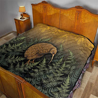 New Zealand Kiwi Bird Quilt Silver Fern Mix Maori Pattern