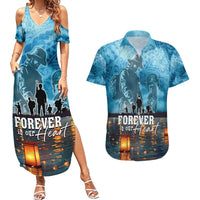Hawaii Memorial Day Lantern Floating Couples Matching Summer Maxi Dress and Hawaiian Shirt Always In Our Hearts