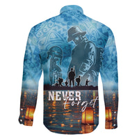 Hawaii Memorial Day Lantern Floating Family Matching Mermaid Dress and Hawaiian Shirt Always In Our Hearts LT05 - Polynesian Pride