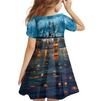 Hawaii Memorial Day Lantern Floating Family Matching Short Sleeve Bodycon Dress and Hawaiian Shirt Always In Our Hearts LT05 - Polynesian Pride