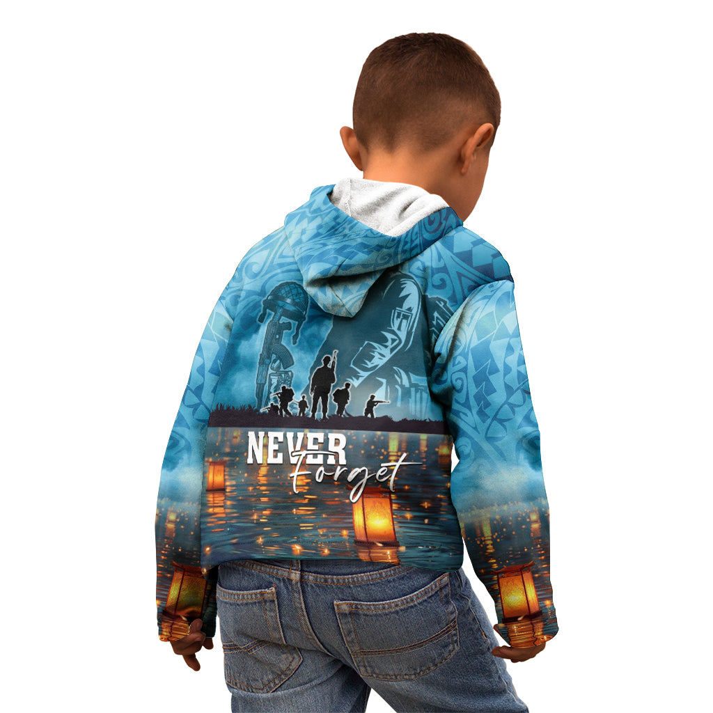 Hawaii Memorial Day Lantern Floating Kid Hoodie Always In Our Hearts