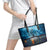 Hawaii Memorial Day Lantern Floating Leather Tote Bag Always In Our Hearts