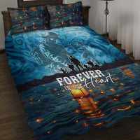 Hawaii Memorial Day Lantern Floating Quilt Bed Set Always In Our Hearts