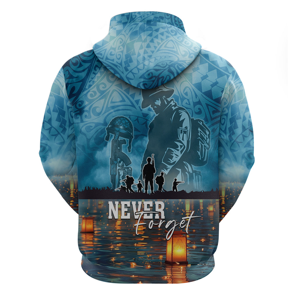 Hawaii Memorial Day Lantern Floating Zip Hoodie Always In Our Hearts