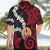 Tahiti Heiva Festival Hawaiian Shirt Floral Pattern With Coat Of Arms