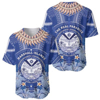 Marshall Islands Jemenei Day Baseball Jersey Polynesian Tribal Tattoo Seashell Necklace