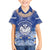 Marshall Islands Jemenei Day Family Matching Off The Shoulder Long Sleeve Dress and Hawaiian Shirt Polynesian Tribal Tattoo Seashell Necklace