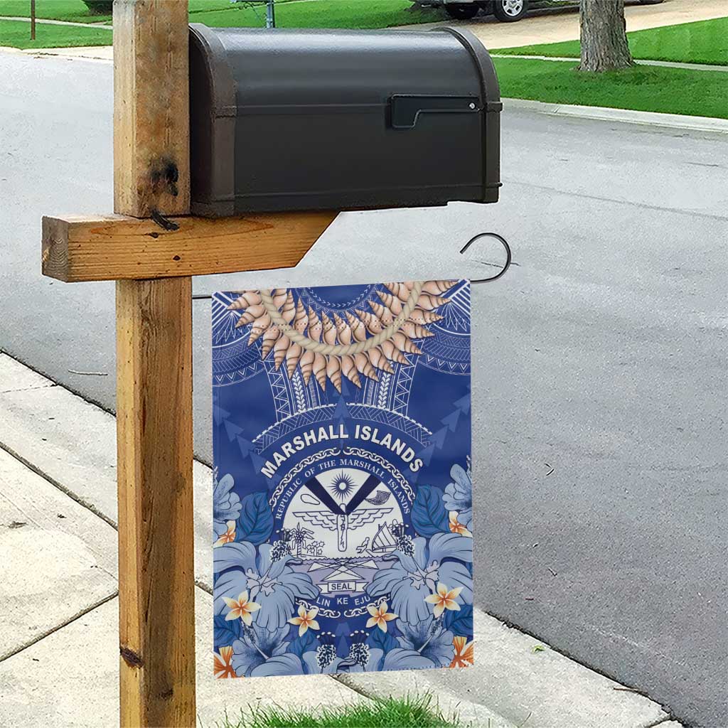 Marshall Islands Jemenei Day Garden Flag Polynesian Tribal Tattoo Seashell Necklace