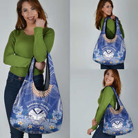 Marshall Islands Jemenei Day Grocery Bag Polynesian Tribal Tattoo Seashell Necklace