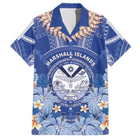 Marshall Islands Jemenei Day Hawaiian Shirt Polynesian Tribal Tattoo Seashell Necklace