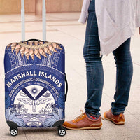 Marshall Islands Jemenei Day Luggage Cover Polynesian Tribal Tattoo Seashell Necklace